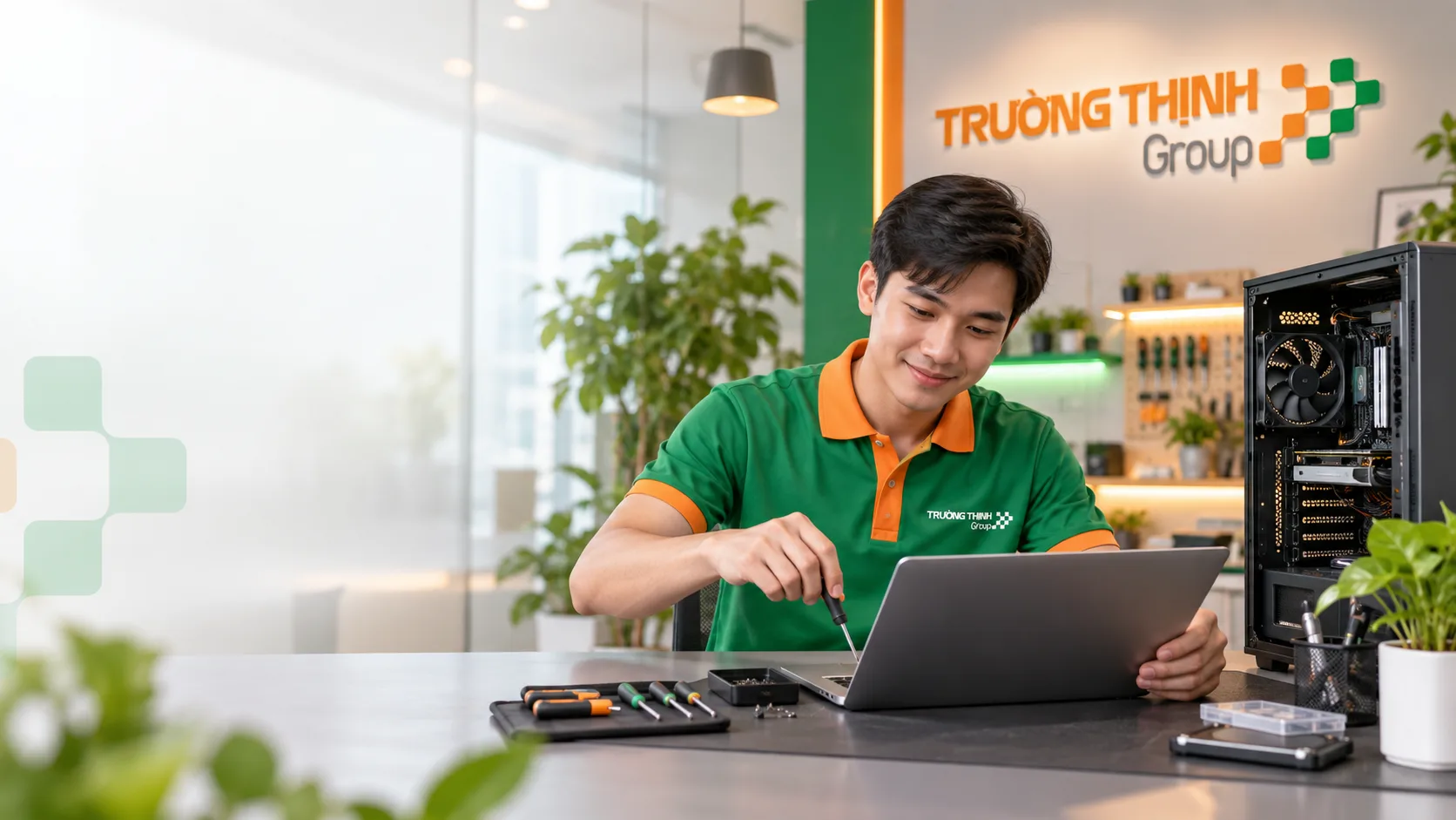 Hình minh họa kỹ thuật viên Trường Thịnh